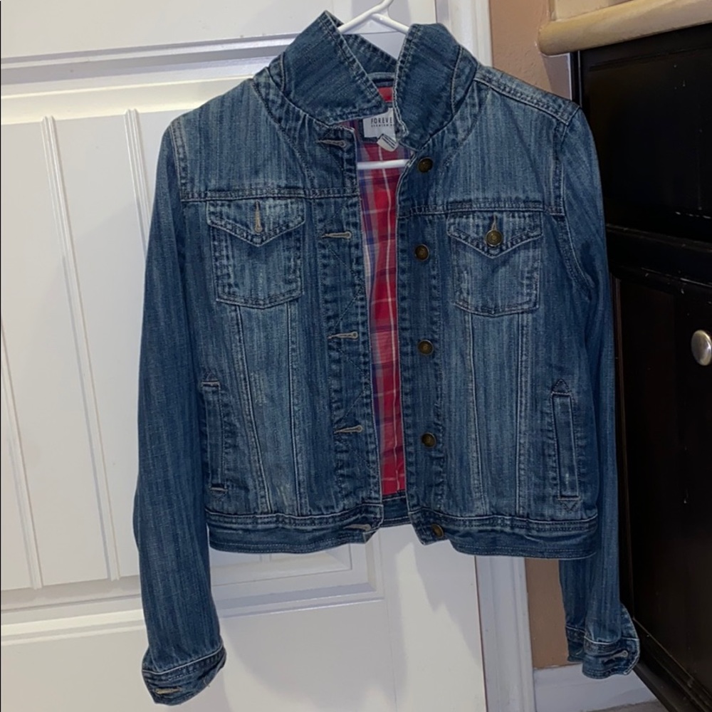 F21 Cropped denim jacket